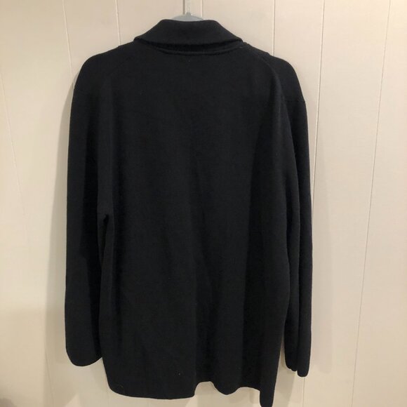 J. Crew Black Sweater Blazer, Size XL - Picture 3 of 8